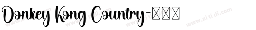 Donkey Kong Country字体转换